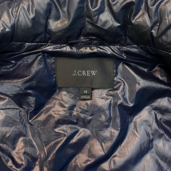 J. Crew Navy Quilted Vest with Gold Accents - Picture 3 of 3